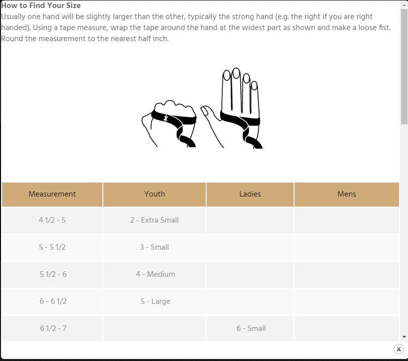 Load image into Gallery viewer, Pro Grip Measuring Chart
