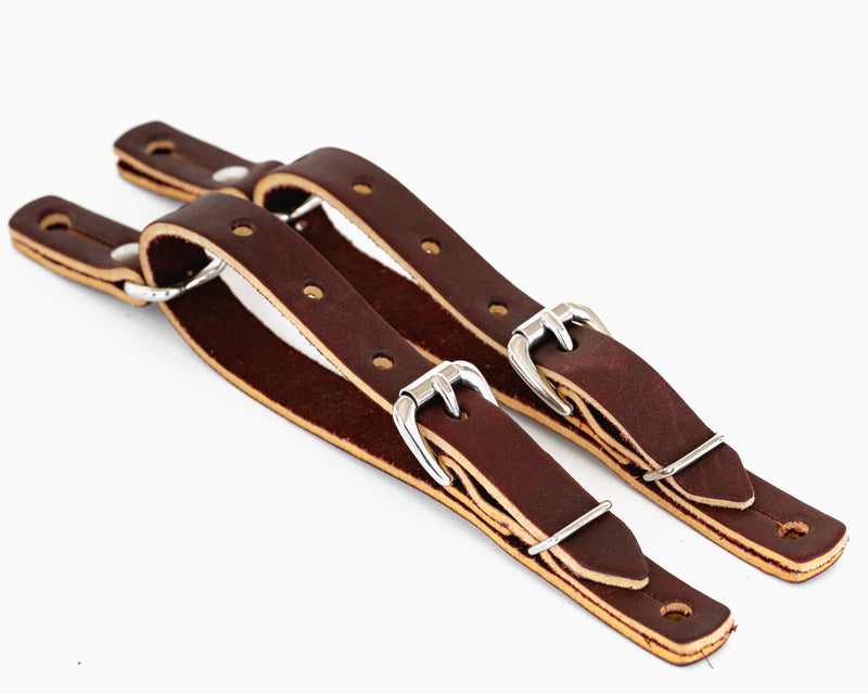 Load image into Gallery viewer, 5/8&quot; Leather Youth Spur Straps
