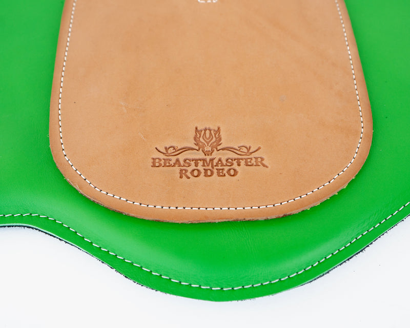 Load image into Gallery viewer, Junior Bareback Riggin&#39; Pad Lime Green Close Up
