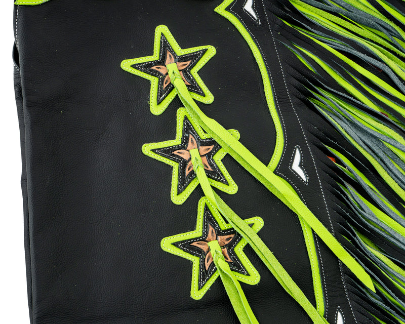 Junior Stock Chaps - Green – Rodeo Mart