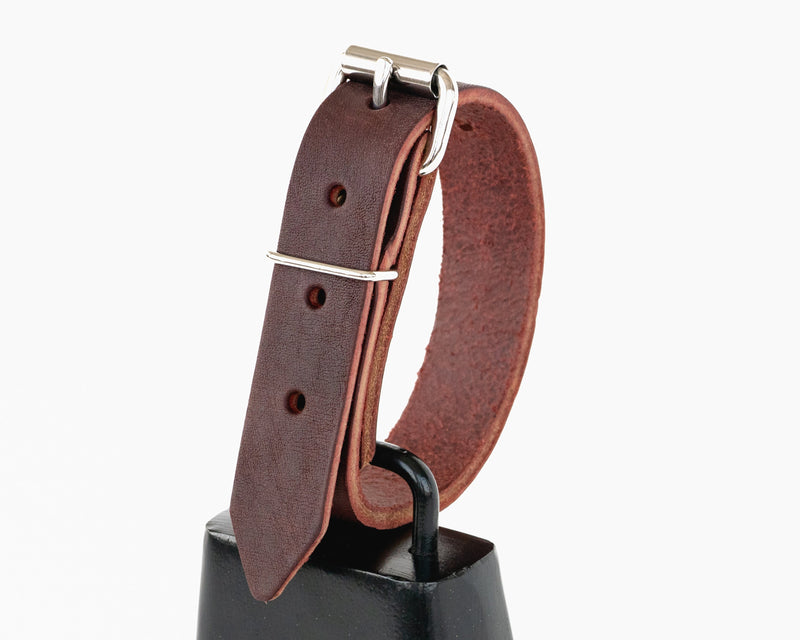 Load image into Gallery viewer, Large Leather Bull Bell Strap on Bell
