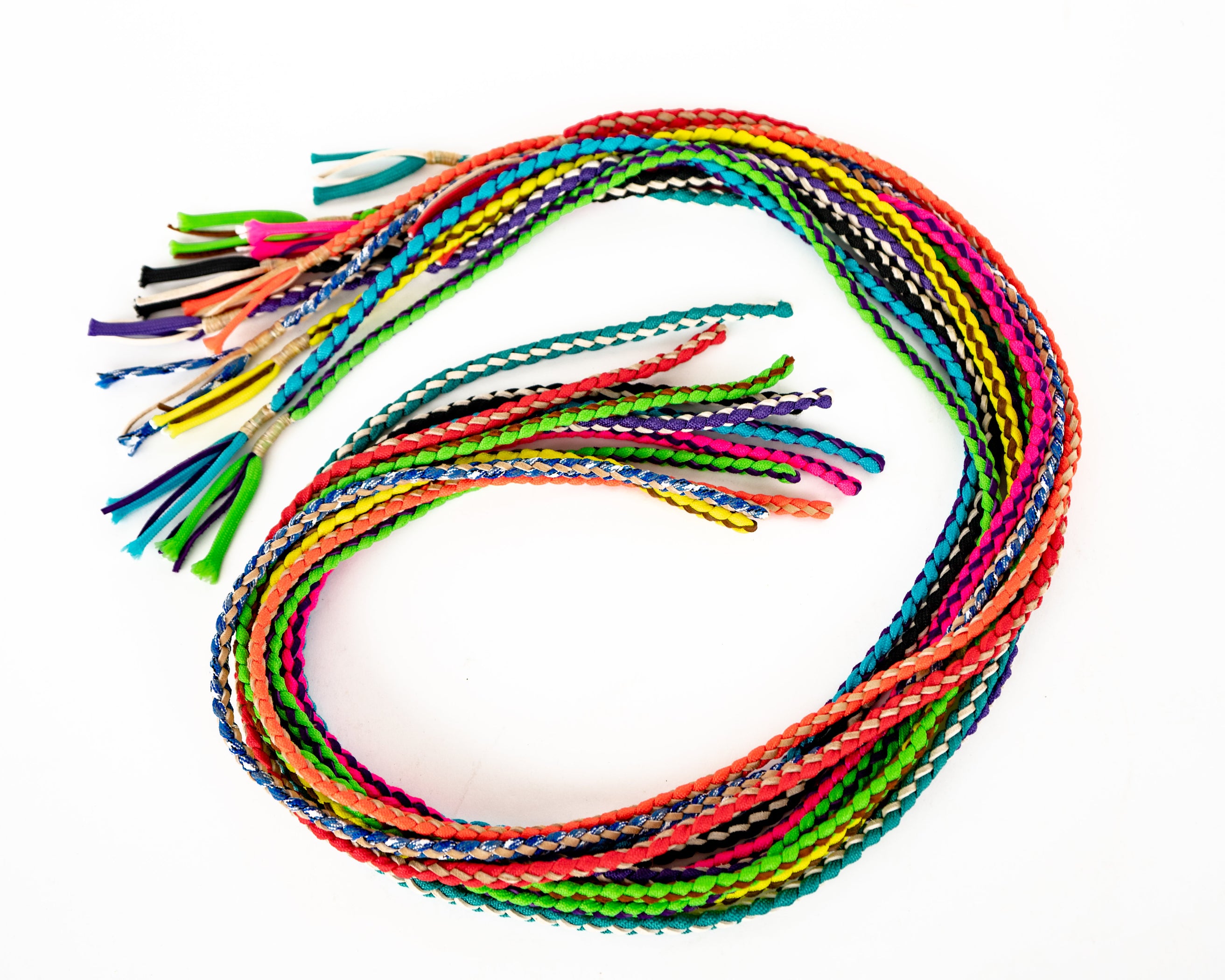 Nylon & Leather Braided Goat String — Rodeo Mart