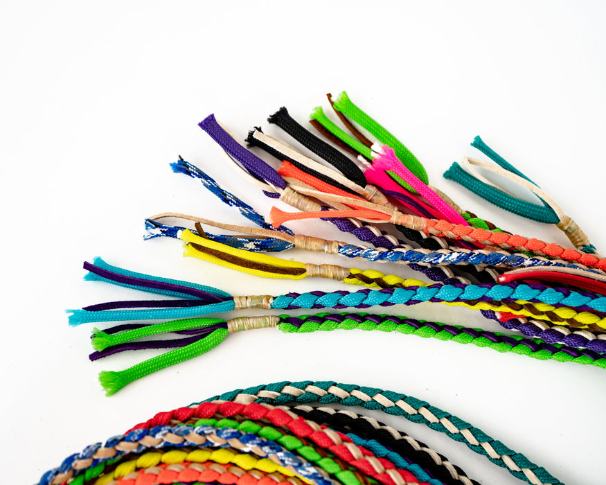 Nylon & Leather Braided Goat String — Rodeo Mart