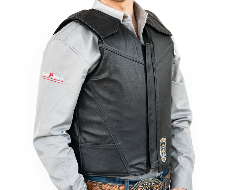 Load image into Gallery viewer, Ride Right Flex Thin Pro Adult Rodeo Vest Leather Right Side
