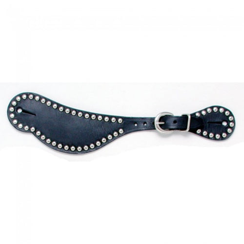 Royal King® Leather Spur Straps with Silver Dots