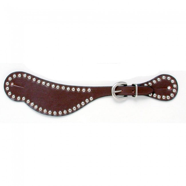 Load image into Gallery viewer, Royal King® Leather Spur Straps with Silver Dots
