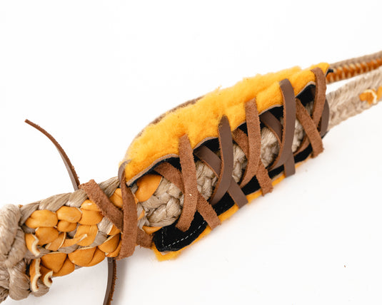 Sheep Skin Knuckle Pad on Bull Rope Bottom View