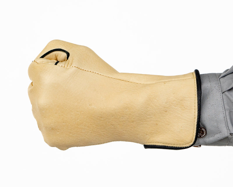 Load image into Gallery viewer, Tiffany Regular Cuff Bull Riding Glove in a Fist Back
