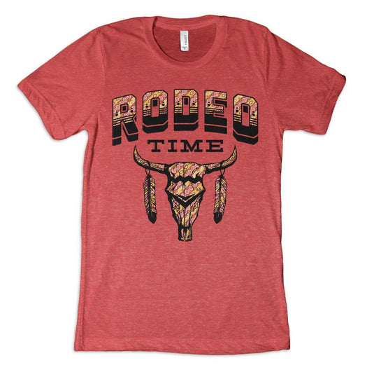 Tribal Red Rodeo Time T-Shirt