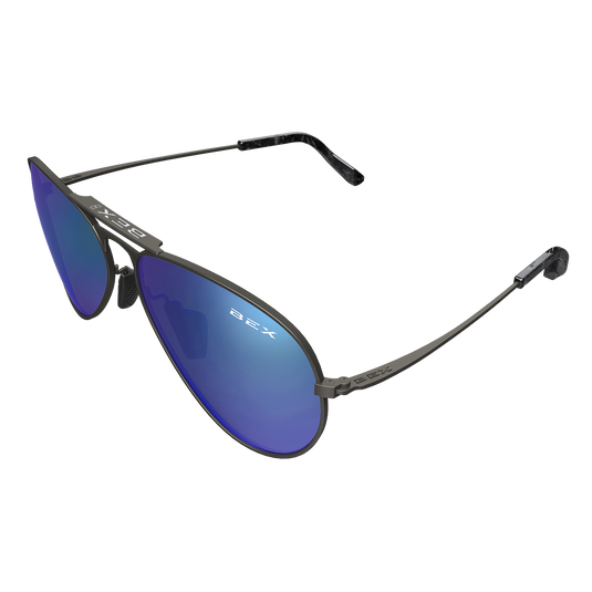 WESLEY Gunmetal/Iris - Bex Sunglasses