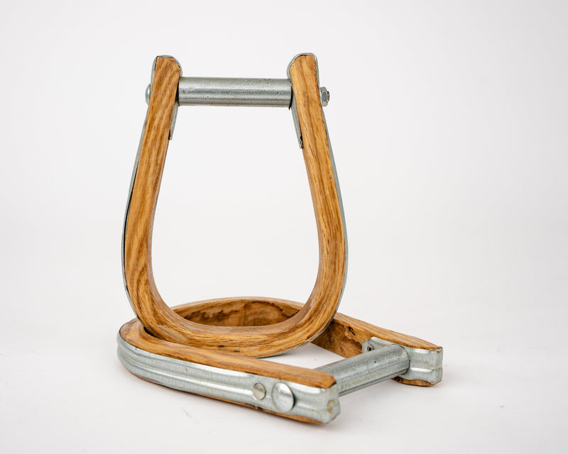 Load image into Gallery viewer, Beastmaster Wood Saddle Bronc Stirrups
