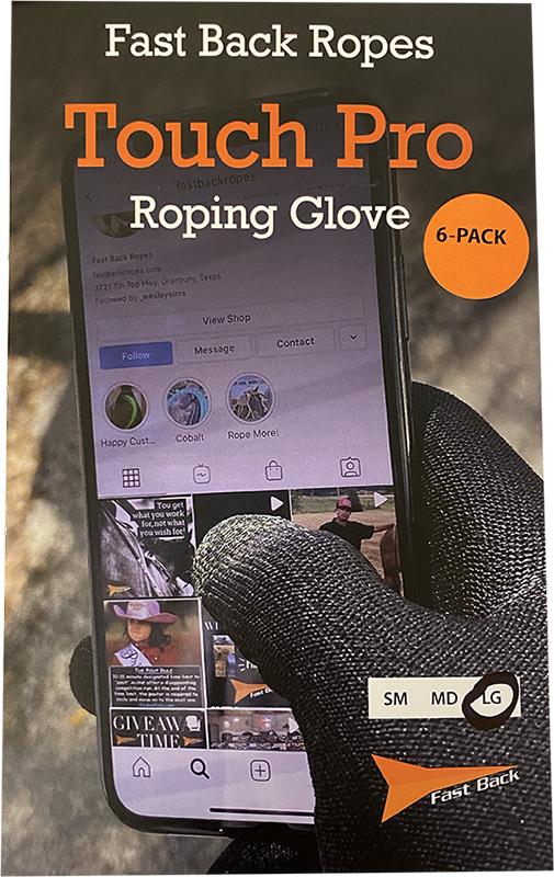 Load image into Gallery viewer, Fast Back Touch Pro Roping Gloves
