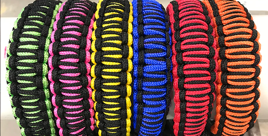 Fast Back Black/ Neon Rope Halter with Lead
