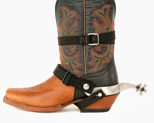 Nylon Strap Package on a boot - Side View