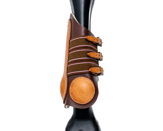 Oxbow Leather Splint Boots with Buckles